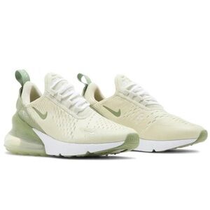 Nike Air Max 270 Cream Green Athletic Shoes